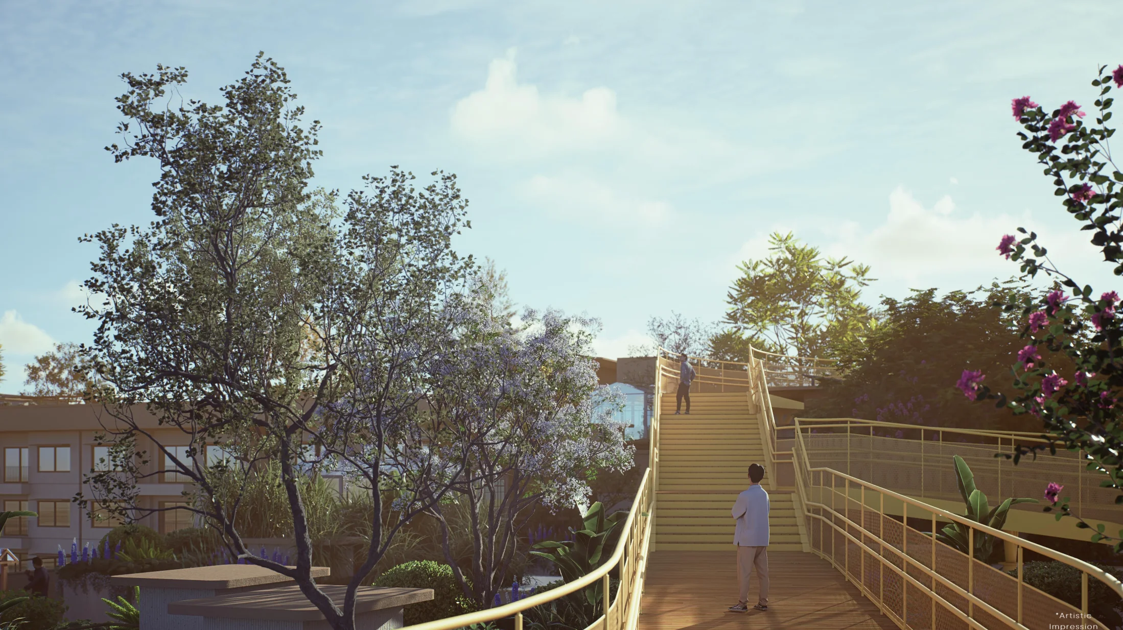 Embassy project render — aerial view